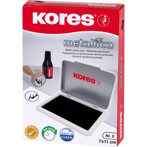 Produktbild für Stempelkissen Kores Metallica SF71554, für Büro, schwarz