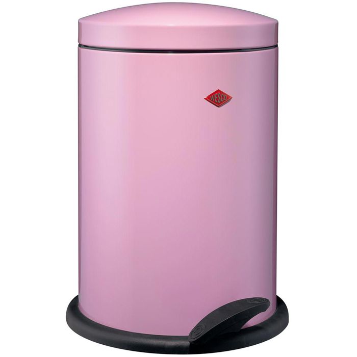 Wesco Mülleimer 116 116212-26, pink, aus Metall, 13 Liter