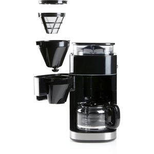 Produktbild für Kaffeemaschine Domo Grind and Brew, DO721K, mit Glaskanne