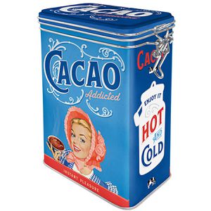 Kaffeedose Nostalgic-Art Cacao Addicted, aus Metall