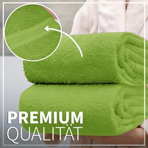 Produktbild für Handtuch NatureMark Premium, apfelgrün, 70 x 140 cm