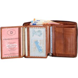 Produktbild für Portemonnaie Almadih P2H-RV, cognac, aus Echt Leder