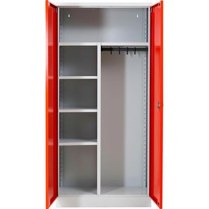 Produktbild für Mehrzweckschrank G-Office UNC.19/N, abschließbar, rot