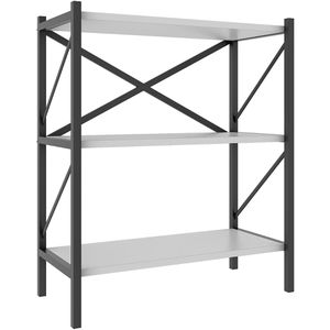 Produktbild für Bücherregal VCM Insasi, 918397, schwarz / weiß