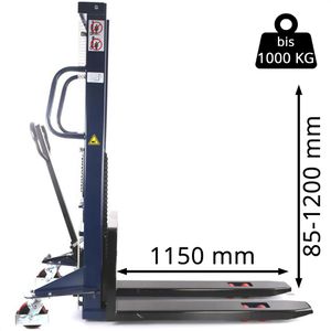 Produktbild für Hubwagen Pallit LIFT-S, 10002103, Tragkraft 1000kg