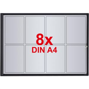 Produktbild für Schaukasten Showdown-Displays Economy, schwarz, innen