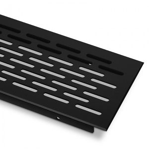 Lüftungsgitter SO-TECH 123872, schwarz, Aluminium