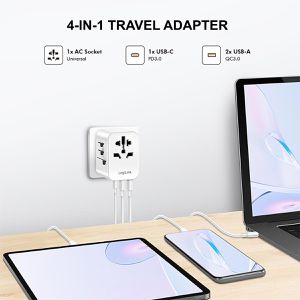 Produktbild für Reiseadapter LogiLink PA0356 20W USB