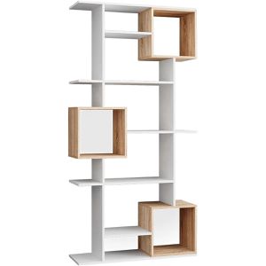 Produktbild für Bücherregal Vicco Cube, weiß / sonoma eiche