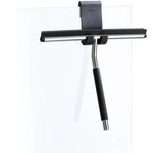 Produktbild für Duschabzieher Blomus Lavea, aus Edelstahl, schwarz / verchromt
