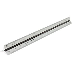 Produktbild für Dreikantmaßstab Rumold 195/1/30 Aluminium, 30cm