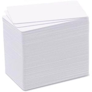 Produktbild für Plastikkarten Evolis Badgy, PVC, blanko, weiß glänzend
