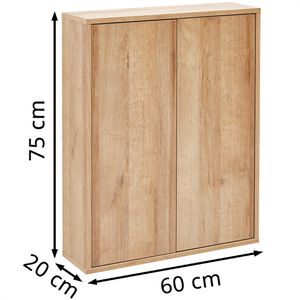 Produktbild für Bad-Hängeschrank Fackelmann Finn, 84622, matt asteiche