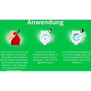 Produktbild für WC-Reiniger Bref Power, gegen Kalk und Urinstein, WC-Kraftgel