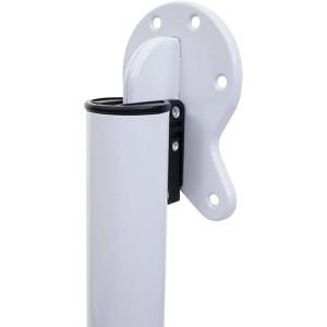 Produktbild für Tischbein Mendler HWC-H34, weiß aus Metall