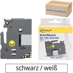 Schriftband Böttcher-AG für Brother TZe-251 CIV