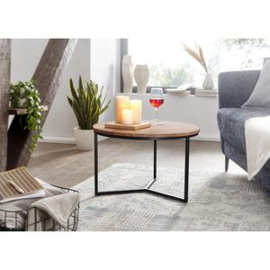 Produktbild für Couchtisch Wohnling WL6.368, aus Massivholz, akazie