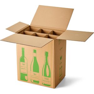 Flaschenkarton Smartboxpro ECOLine, 5 Stück