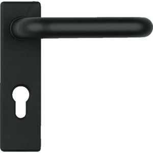 Produktbild für Drückergarnitur Abus KFG 21526, eckig, schwarz