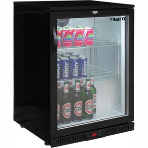 Produktbild für Getränkekühlschrank Saro BC138, mit Glastür, abschließbar