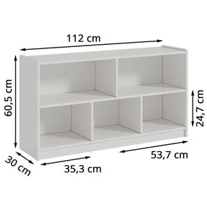 Produktbild für Bücherregal Vicco Conny, weiß