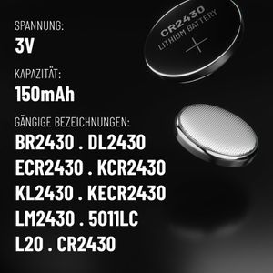 Produktbild für Knopfzelle Absina CR2430