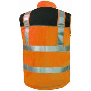 Produktbild für Warnweste elysee MIRKO, 23519-3, signalorange-schwarz