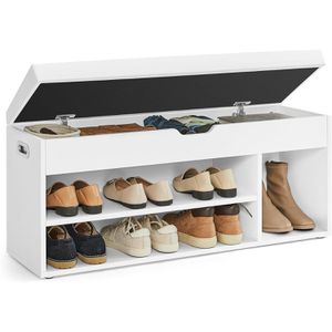 Produktbild für Schuhbank Vasagle LHS130W14, weiß, aus Holz