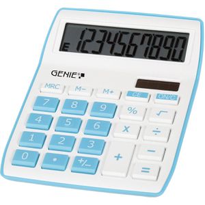 Taschenrechner Genie 840B, weiß/blau
