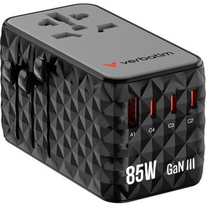 Produktbild für Reiseadapter Verbatim Charge n Travel-02 GaN 85W