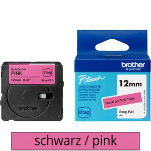 Schriftband Brother Btag-P31, 12mm
