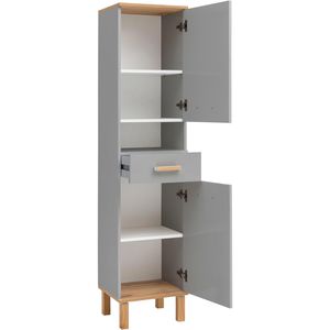 Produktbild für Badschrank Schildmeyer Padua 148832, mit 4 Füßen, platingrau