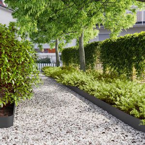 Produktbild für Rasenkante vidaXL 860142, schwarz, UV-beständig, flexibel