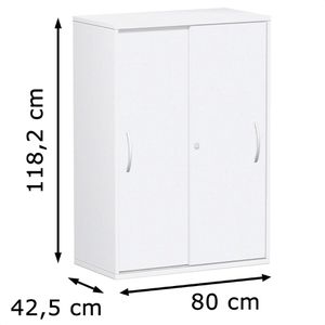 Produktbild für Schiebetürenschrank Geramöbel Flex 383502-WW, abschließbar