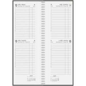 Produktbild für Vormerkbuch Zettler 800-0000, graues Hardcover