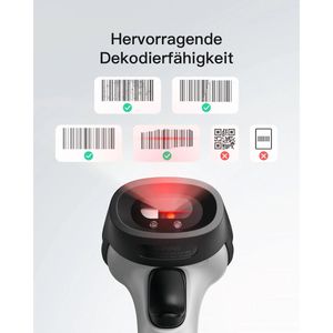 Produktbild für Barcode-Scanner Inateck BCST-70_gray, kabellos