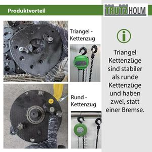 Produktbild für Kettenzug Trutzholm Profi, 41539, Triangel Flaschenzug