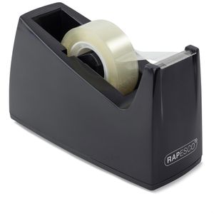 Klebebandabroller RAPESCO 300, RPTD30BK, schwarz