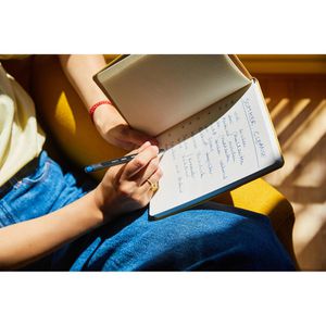 Produktbild für Notizbuch share 4-0014001, Upcycling, schwarz, A5