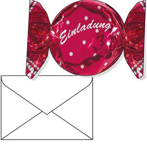 Einladungskarten bsb 417418-2, Bonbon