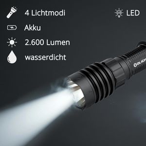 Produktbild für Taschenlampe Olight Warrior X4, LED, aufladbar