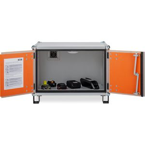Akku-Lagerschrank CEMO Basic 8/5, 12105, mit 1 Fachboden