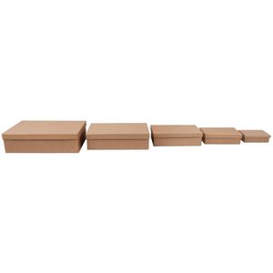 Produktbild für Geschenkbox Rayher 67384000 Pappmaché, braun