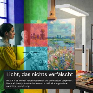 Produktbild für Stehlampe Luxula LX700137, LED, weiß, 189 cm