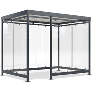 Personenunterstand WSM Köln K3 b/d, anthrazit, aus Metall