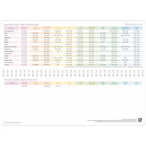 Produktbild für Tischkalender Häfft 11341-5, Rainbow, Wochenkalender quer