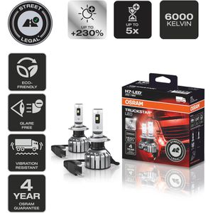 Produktbild für Auto-Lampe OSRAM Truckstar, 6000 Kelvin, H7