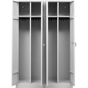 Produktbild für Spind G-Office WRC/4.18117.V2, Doppelspind, lichtgrau