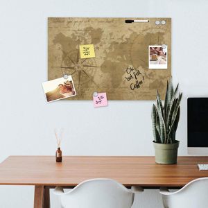 Produktbild für Magnettafel Navaris Memoboard, Antike Weltkarte