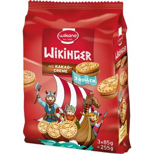 Produktbild für Kekse Wikana Wikinger Mini Sandwichkekse